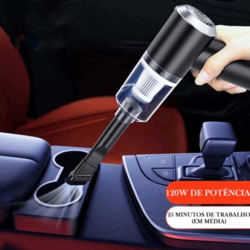 Mini Aspirador De Pó Automotivo Profissional 6000PA 120W